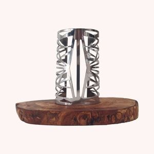 Silver Cut-Out Cuff Bracelet